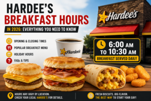 Hardee’s Breakfast Hours in 2026
