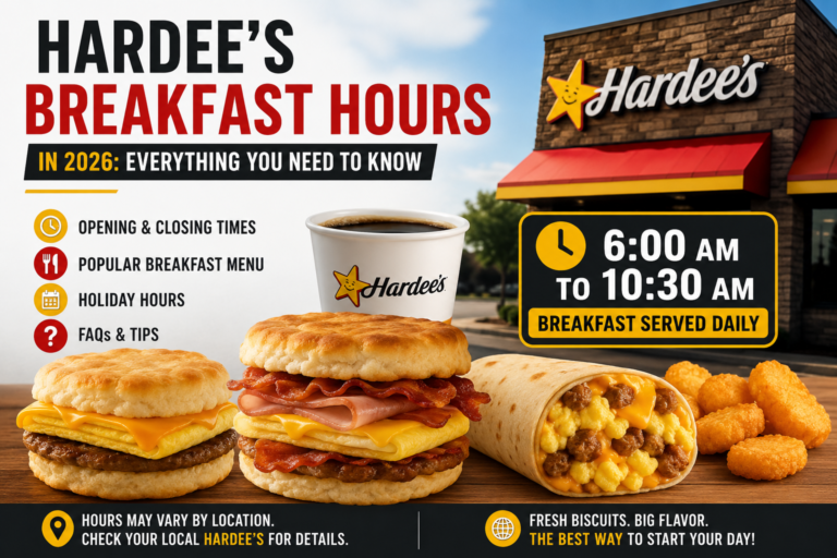 Hardee’s Breakfast Hours in 2026: Everything You Need to Know