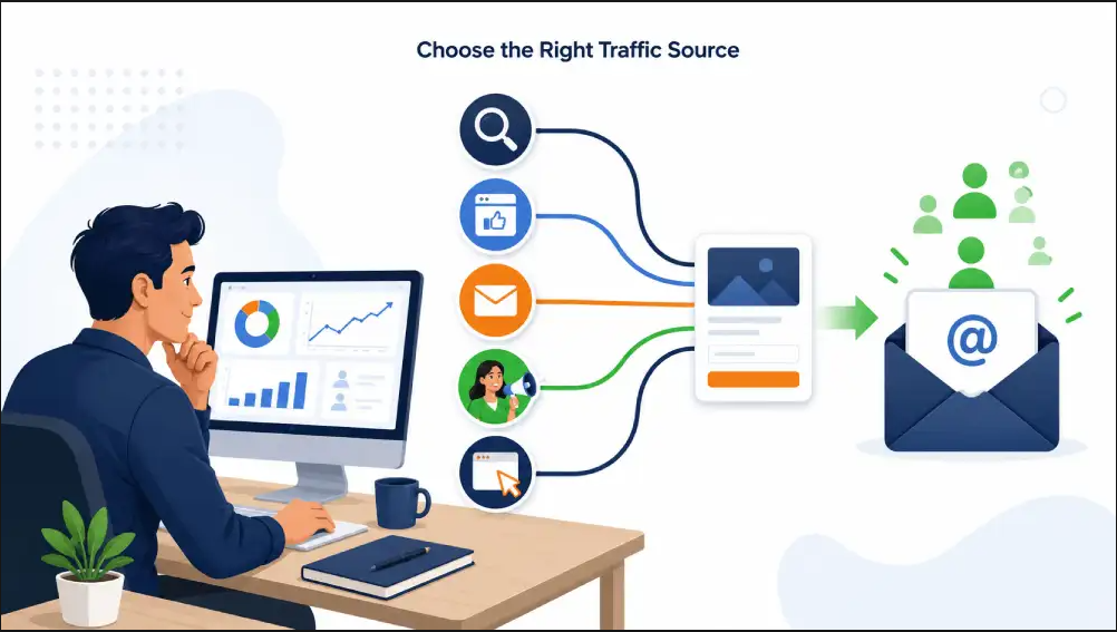 How to Choose the Right Traffic Source for Growing an Email List